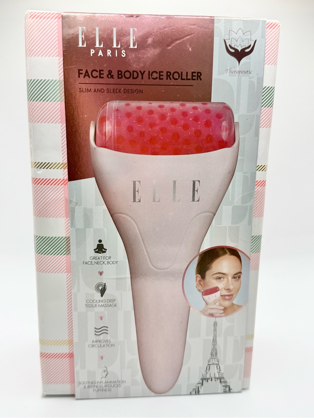 Elle Paris Pre-Wrapped Face & Body Ice Roller new in box